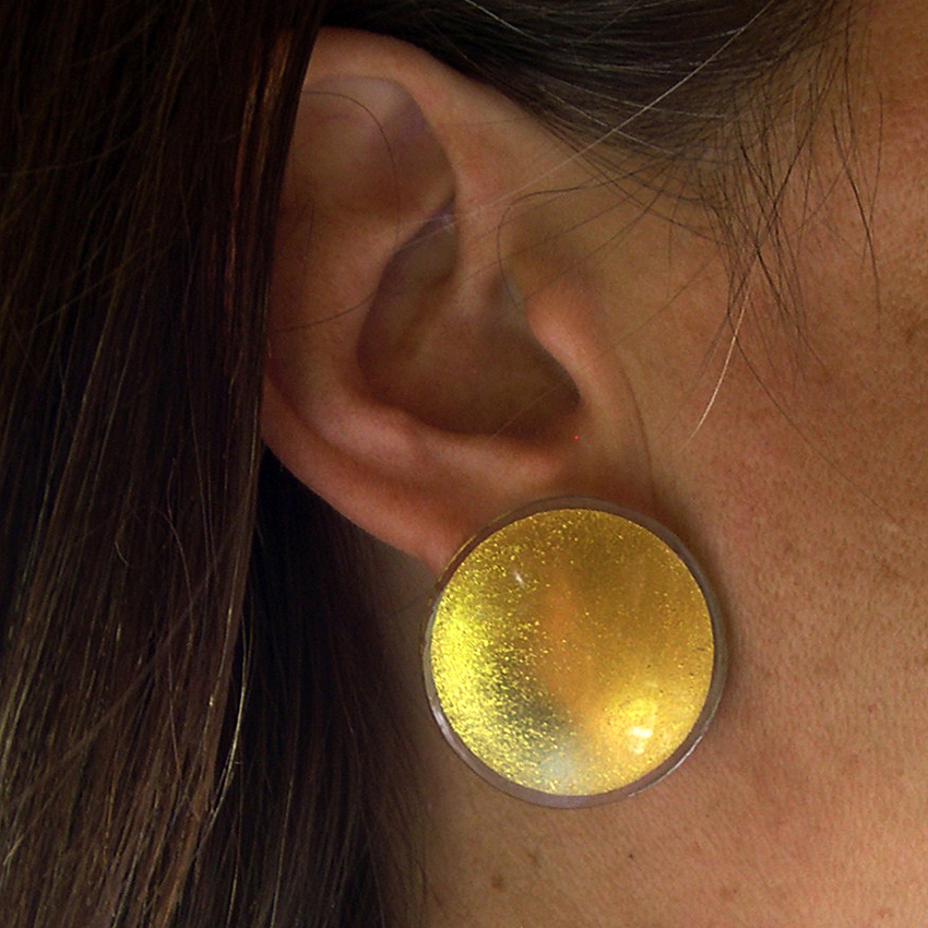 Sun earrings 3 cm (S3ES), also available as hanging earrings (S3EH)