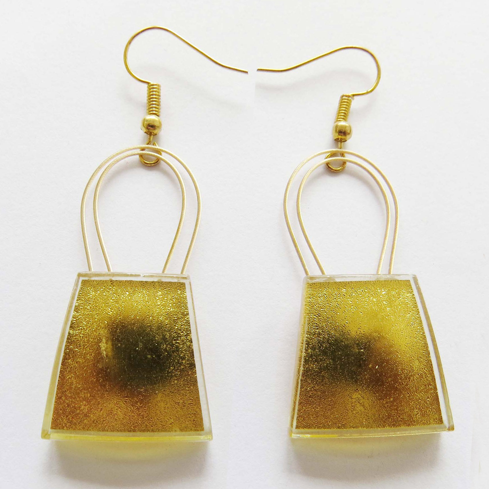Trapezoid hanging earrings 2.1 cm (Z2EH), also available in 2.7 cm or smaller in 1.5 cm