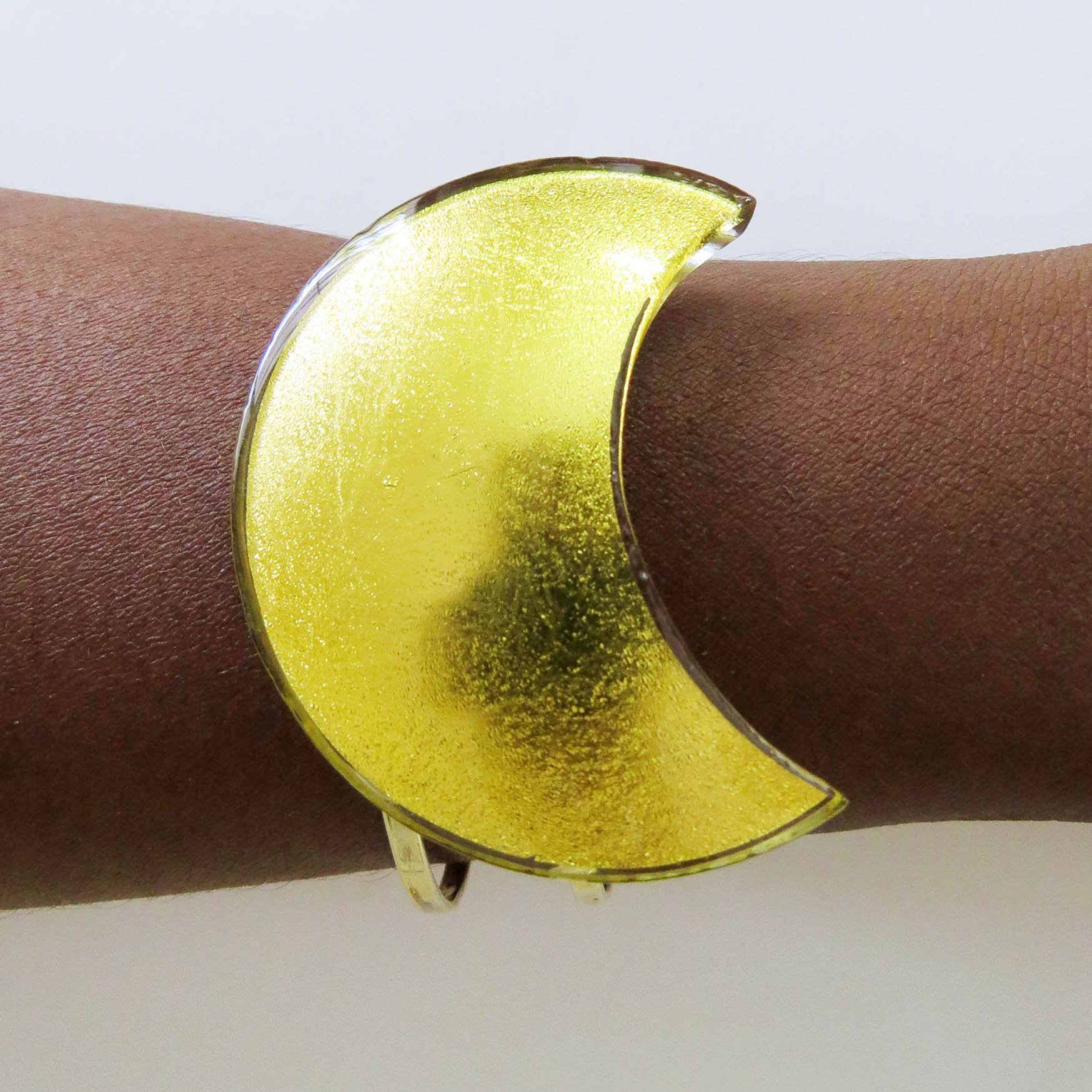 Moon cuff bracelet (M5A) 2.9 x 5.4 cm, adjustable to every arm