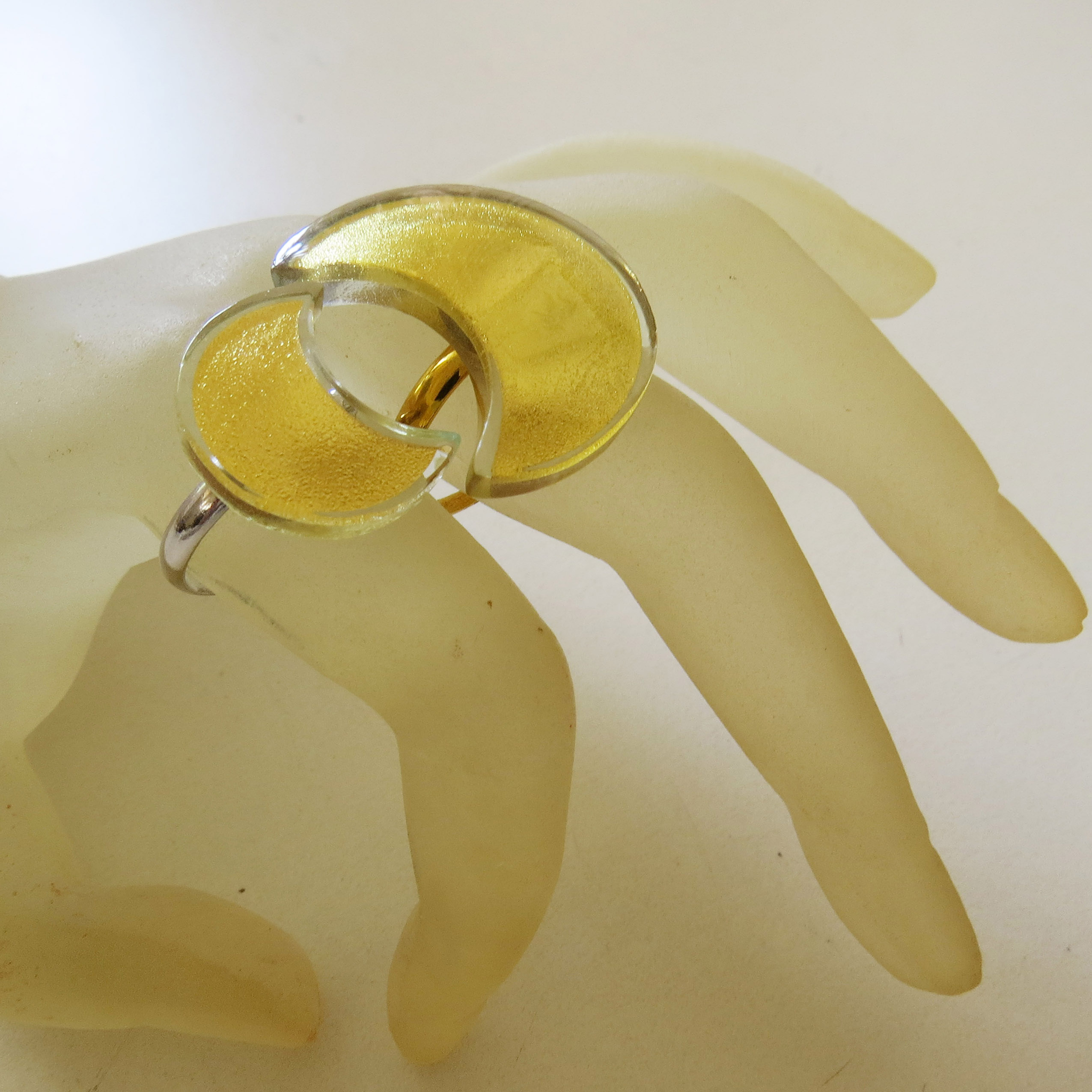 Moon cuff bracelet (M5A) 2.9 x 5.4 cm