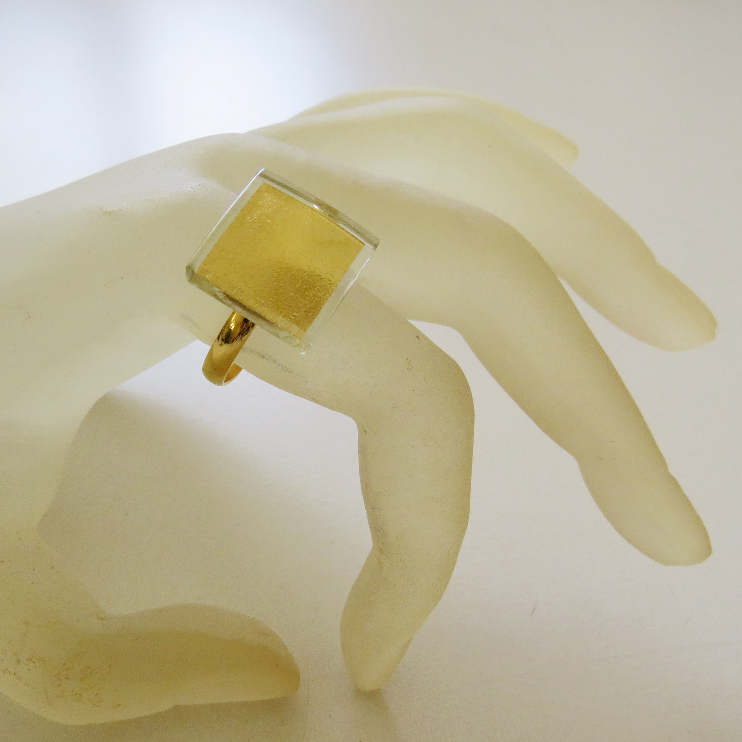 Square ring (R15R) 1.5 cm, we can produce big rings in 2,5, 3 or 4 cm on order